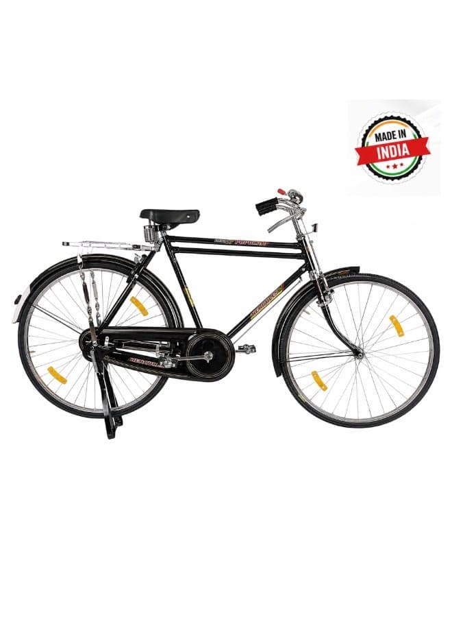 Hercules Industrial Bike 28 Inch Double Bar Bicycle with Rear Carrier (Made in India)