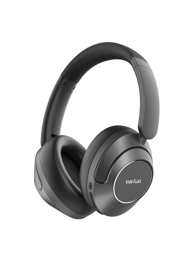 EarFun Wave Pro Active Noise Canceling Headphones, Over Ear Headphones Wireless Headphones, LDAC Hi-Res Sound Bluetooth Headphones, 5 Mics AI Clear Call, 80H Playtime, Multipoint Connection, Custom EQ