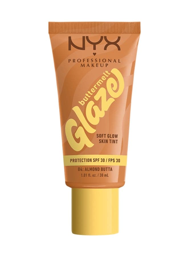 Buttermelt Glaze Soft Glow Skin Tint + SPF/FPS 30 Foundation 12h Wear Almond Butta