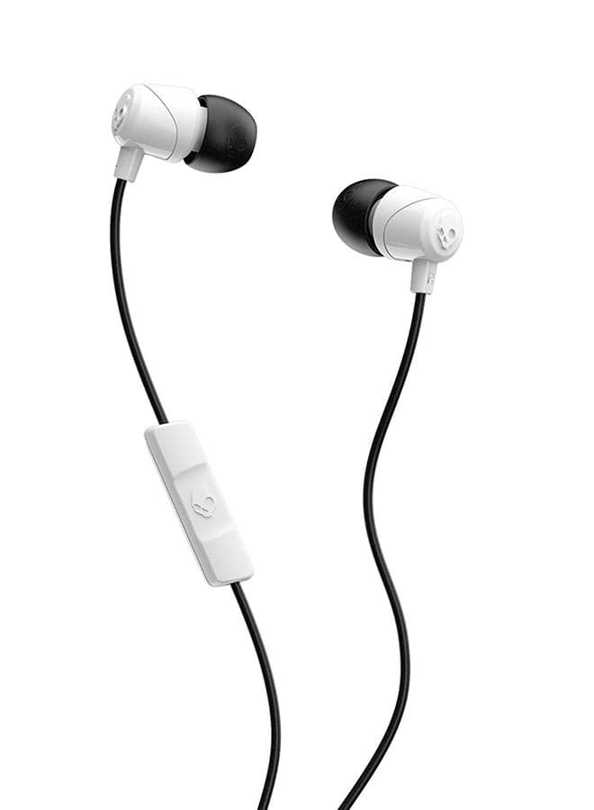 Jib In-Ear Noise-Isolating Earbuds With Microphone And Remote For Hands-Free Calls Black/White