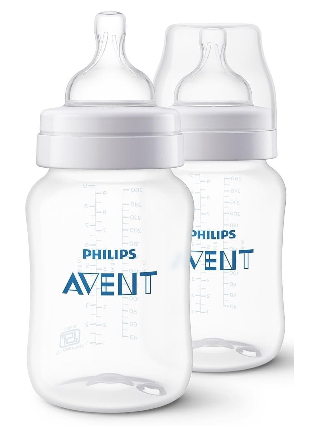 AVENT Philips Anti Colic Bottle 260ml (Twin Pack) White - SCY103/20