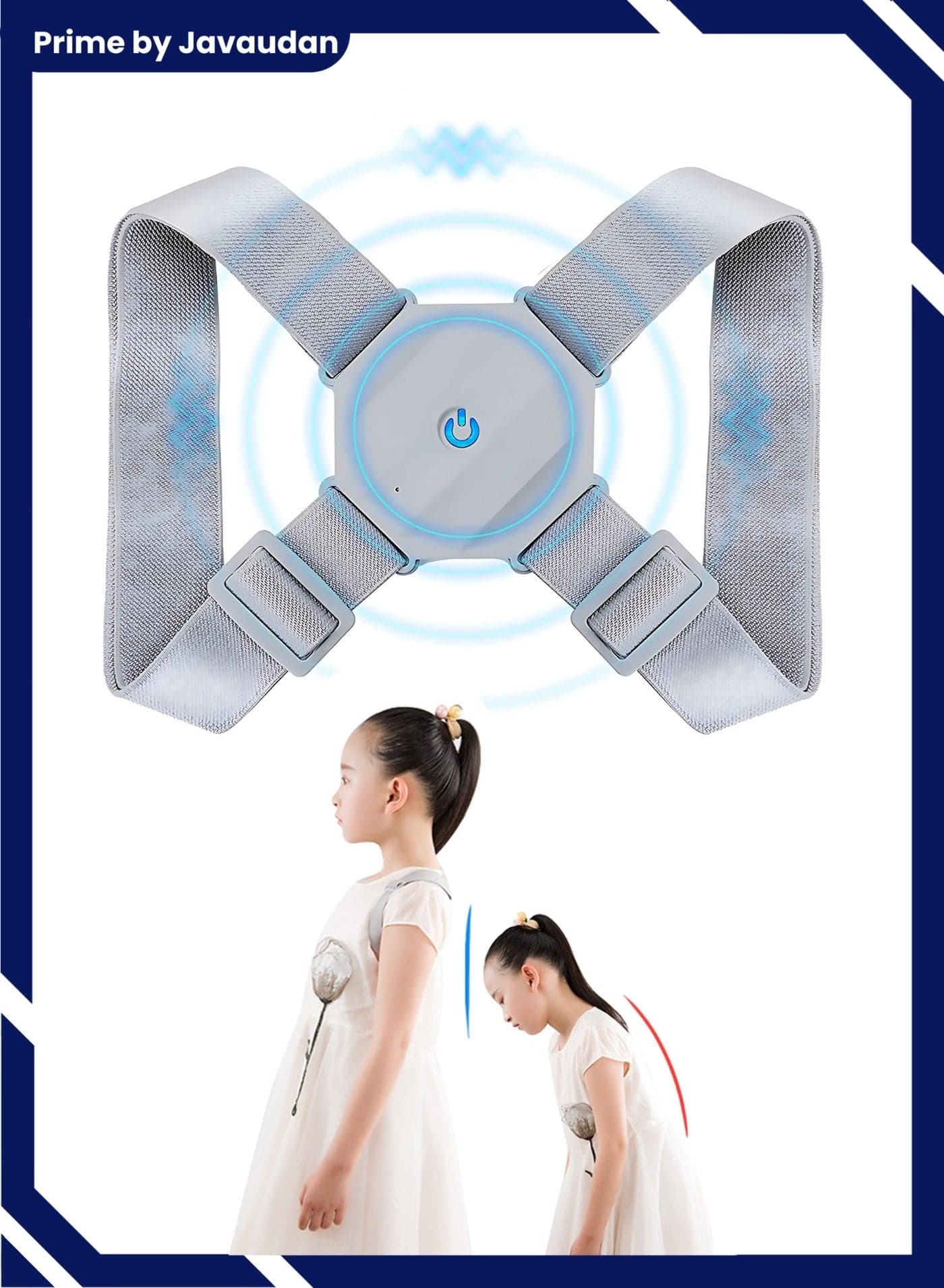 Back Correction Strap Smart Posture Corrector for Women Men Kids - Adjustable Back Straightener Spine Straightener with Intelligent Sensor Vibration Reminder, Providing Pain Relief