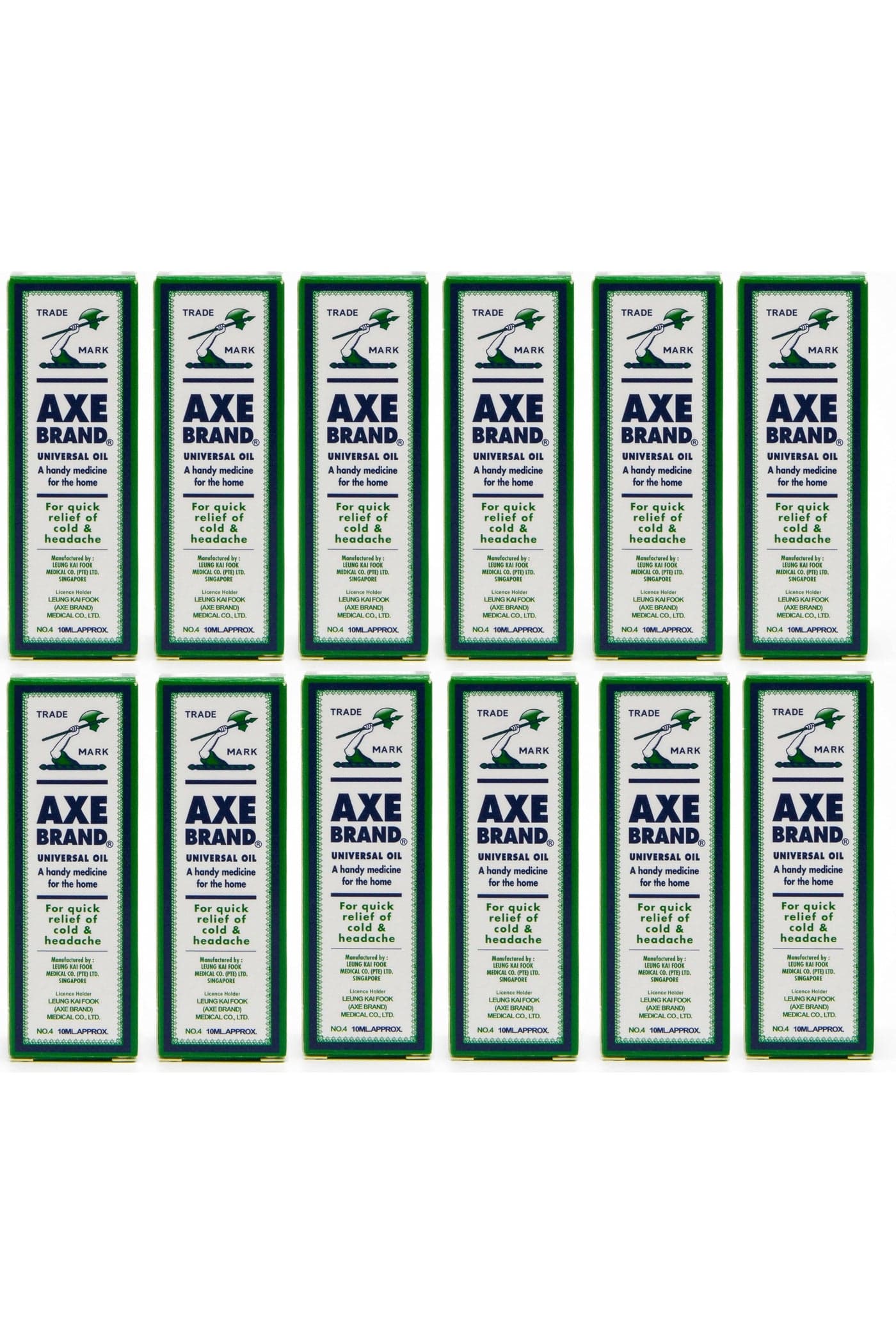 Universal Oil for Quick Relief Of Cold & Headache 10ml (Pack of 12)