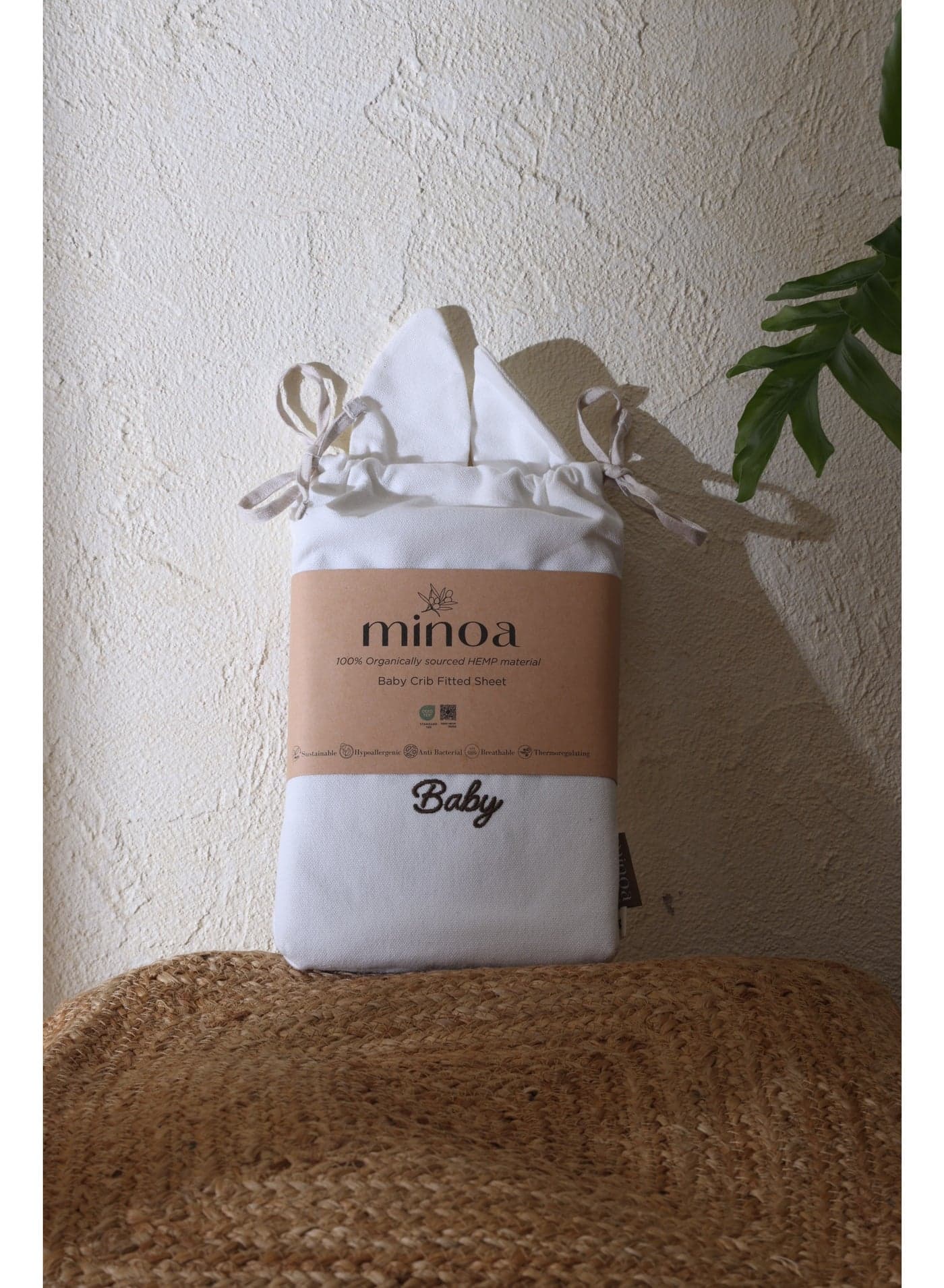 BAMBOO BABY CRIB FITTED SHEET