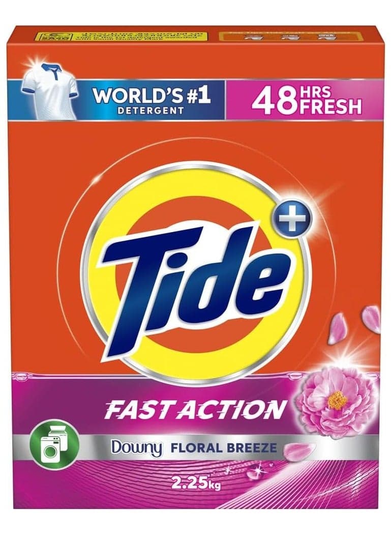 Fast Action Laundry Detergent Powder With Floral Breeze 2.25kg