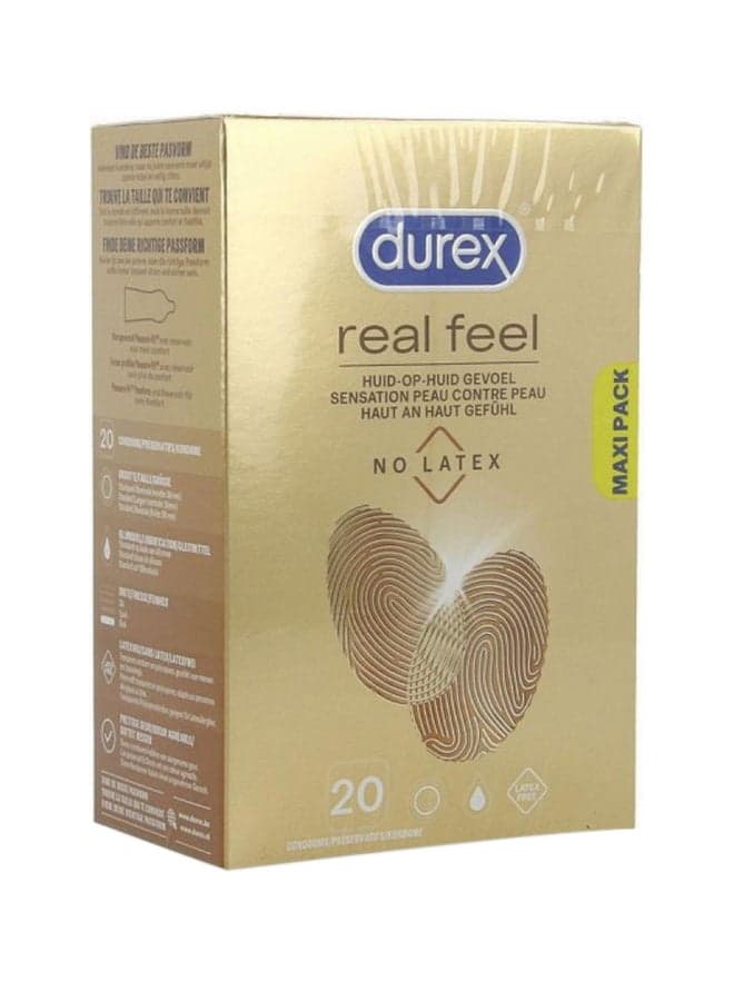 Pack Of 20 Real Feel Natural Latex-Free Condom