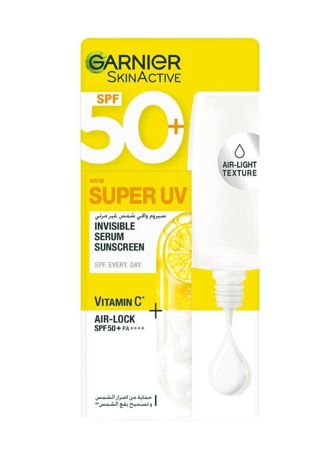 Skin Active New Super UV Invisible Serum Sunscreen Vitamin C + AIR-LOCK SPF 50+ PA++++