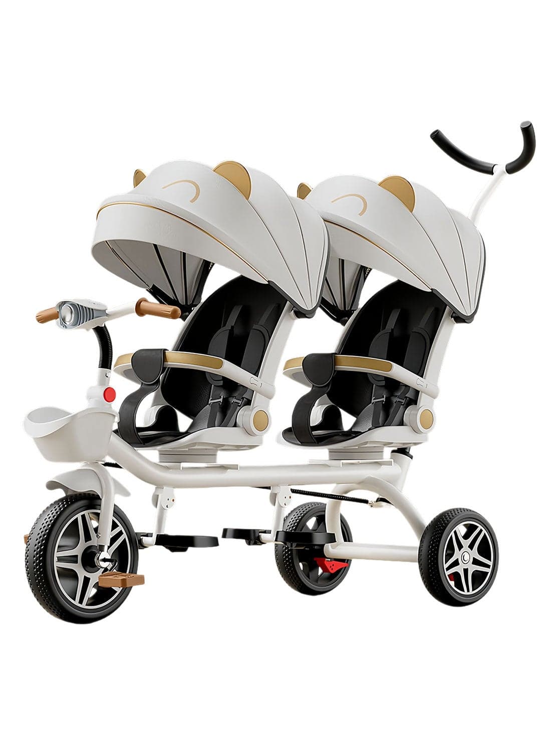 Double Child Baby Bicycle 1-6 Years Old Stroller 3 Years Old Baby Rotating Seat Child Car Seat Adjustable