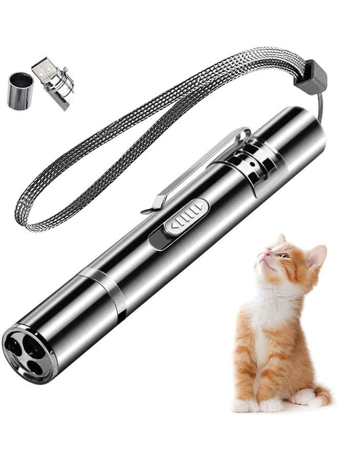 LED Laser Light Pointer Silver