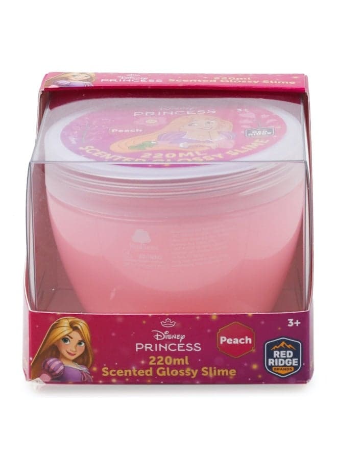 Princess 220ml Peach - Scented Glossy Slime | Soft, Stretchy & Non-sticky Slime For Kids & Adult |Fun Sensory & Stress Relief Toy | Pink | Age 3+ Years