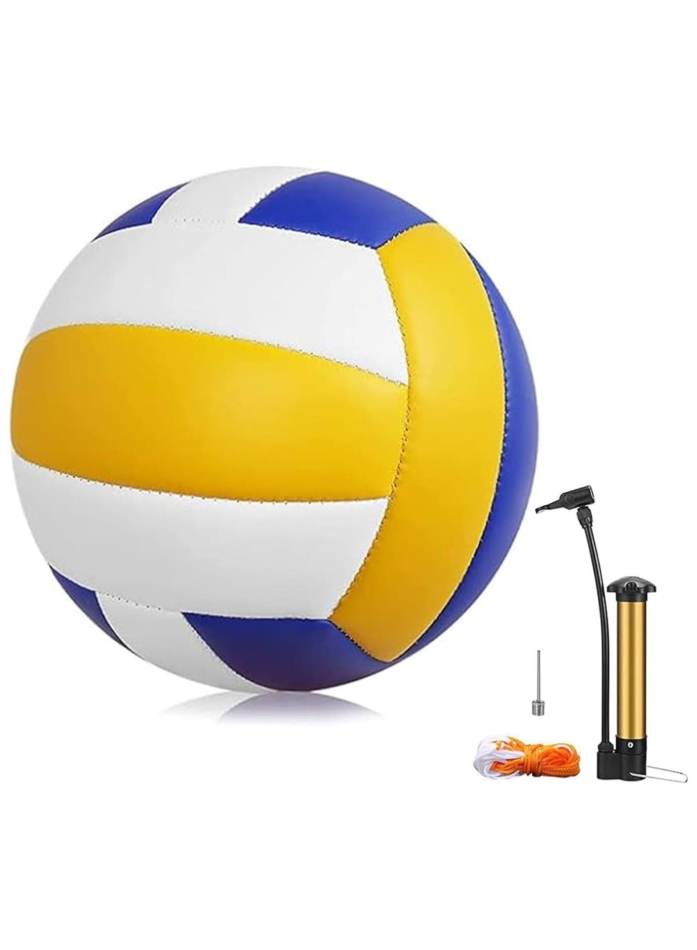 Inflatable Soft Volleyball,Volleyball PU Leather Soft Outdoor Soft Adult Volleyball Explosion-proof Machine Sewing Standard No.5 for Indoor,Competition,Training,Beach Volleyball,Premium Volleyball