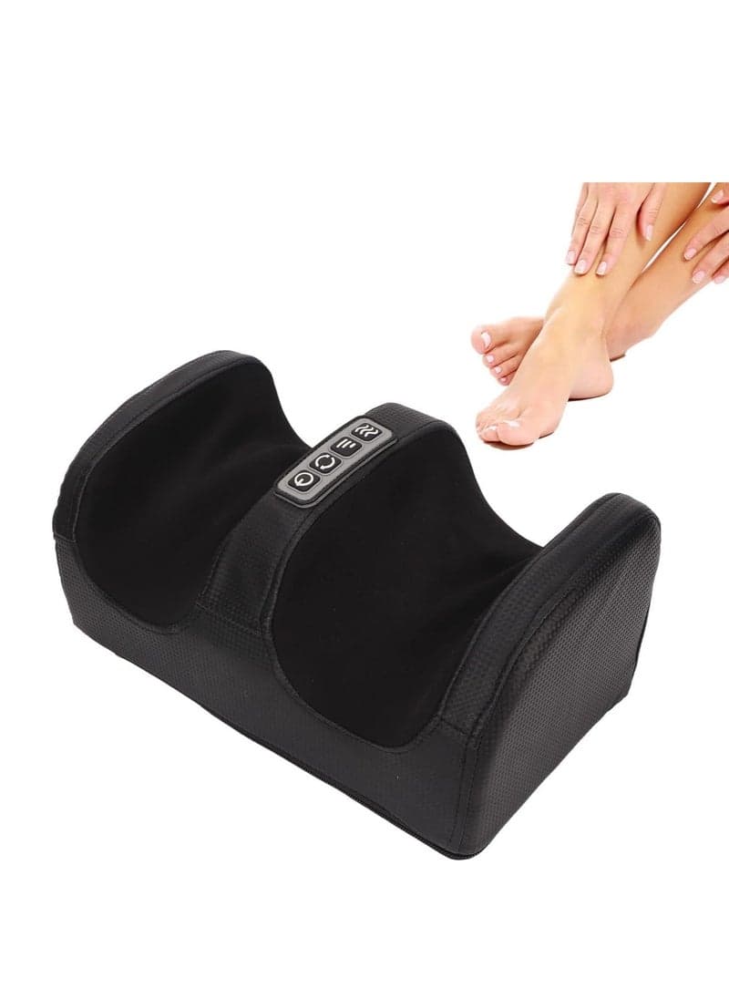 Electric Foot Massager with Heat and Shiatsu Deep Kneading Therapy – Adjustable Intensity Settings for Effective Pain Relief, Improved Blood Circulation, and Plantar Fasciitis Treatment – Perfect for Home and Office Use – Great Gift for Wellness and Relaxation