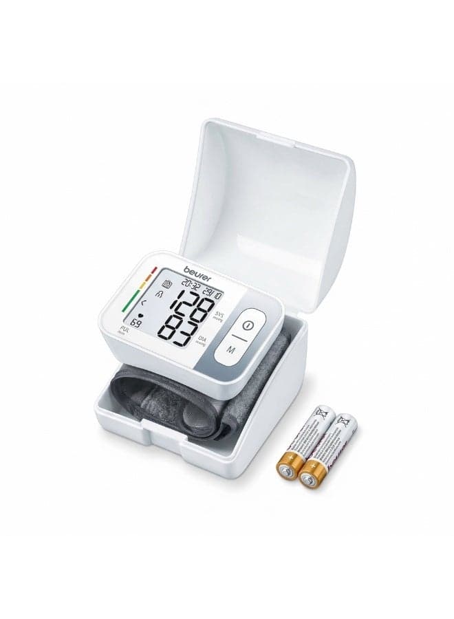 Beurer BC 28 Wrist Blood Pressure Monitor With Arrhythmia Detection | Fully automatic blood pressure & pulse measurement | Colour-coded WHO risk indicator | Certified medical device | 5 Year Warranty
