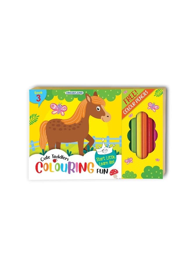 Cute Toddlers Colouring Fun Book 3 for Kids