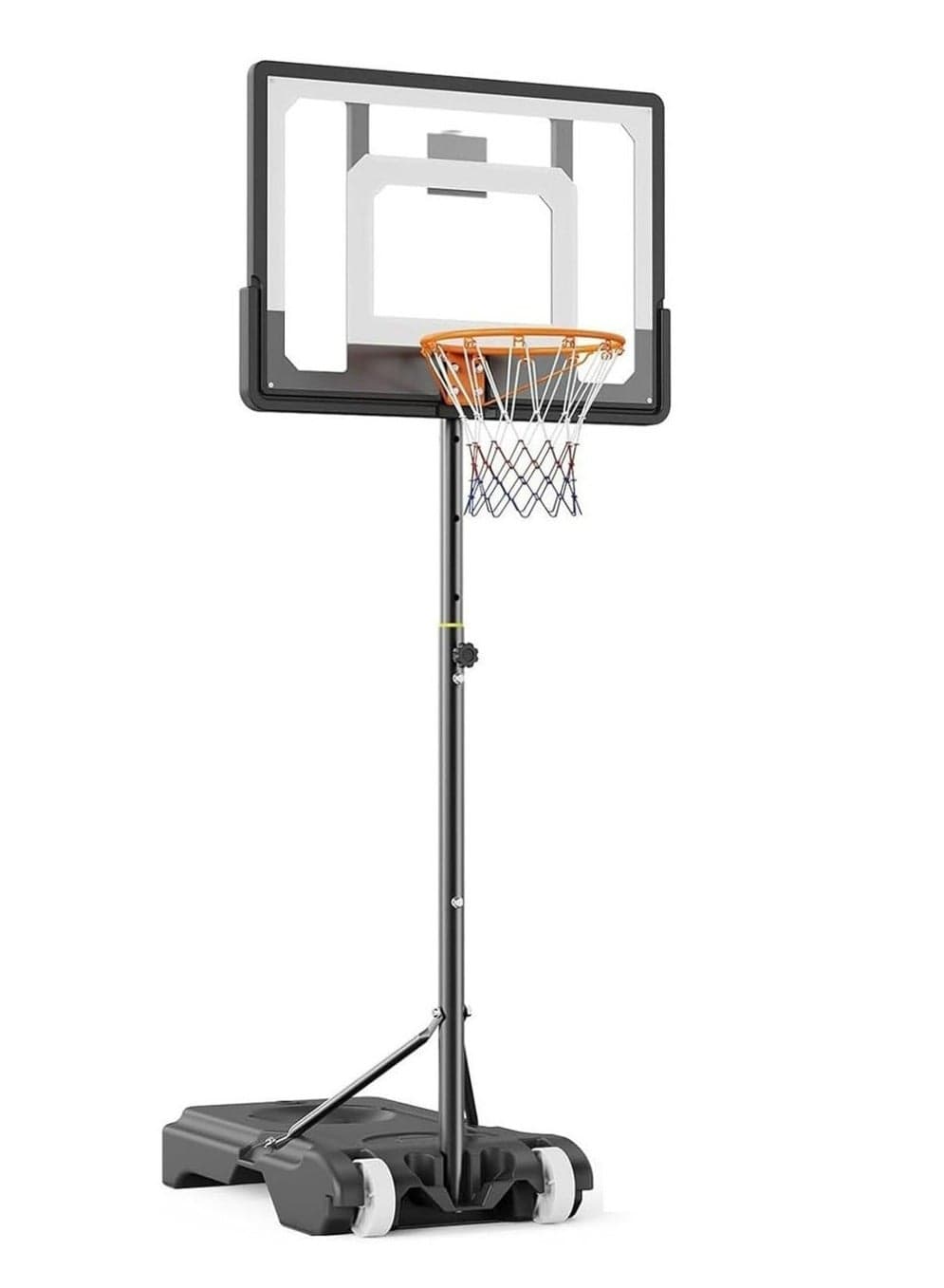 Portable Basketball Hoop Adjustable 4.0-7ft, Portable Outdoor Goal System with 32 Inch Shatterproof Backboard, Perfect for Kids, Teens, Adults in Driveway, Backyard, Indoor Use