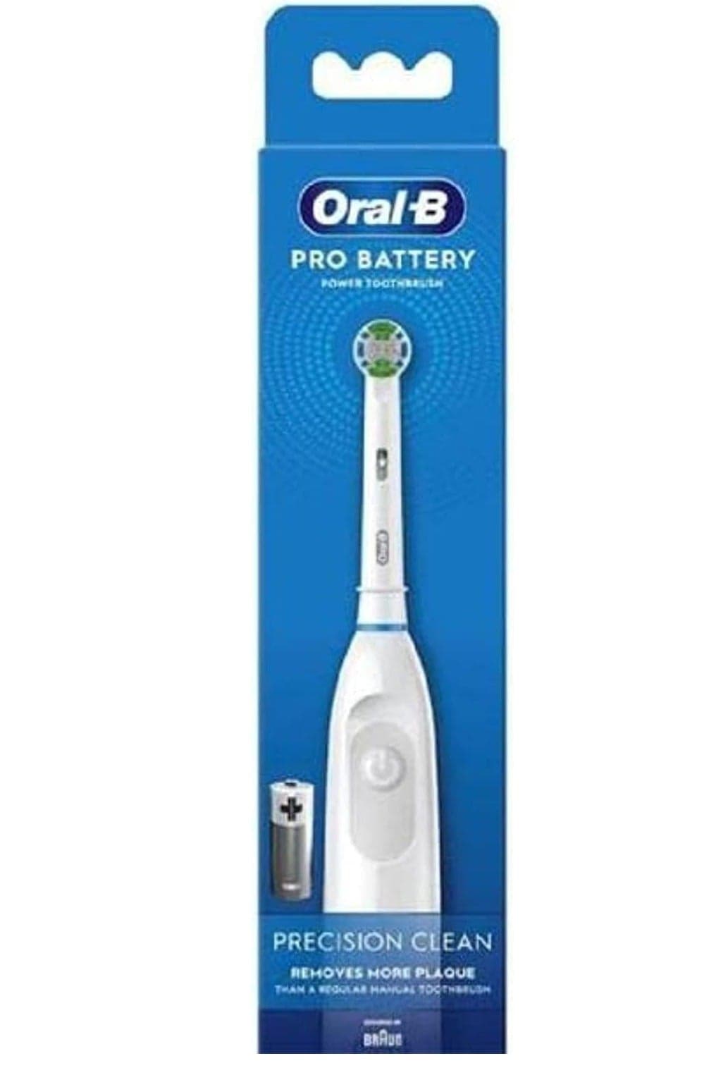 Oral-B PRO Battery Powered Toothbrush Precision Clean - White