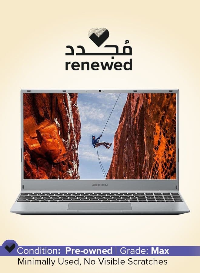 Renewed - E15303 Laptop With 15.6-Inch Display, AMD Ryzen 5 Processor/8GB RAM/512GB SSD/Integrated Graphics Silver English silver