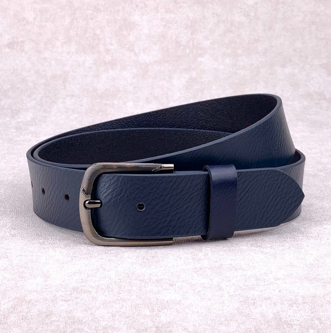 Classic Milano Genuine Leather Belts for men Print Texas Crunch 40MM Belt men PTX-401 (Blue) by Milano Leather