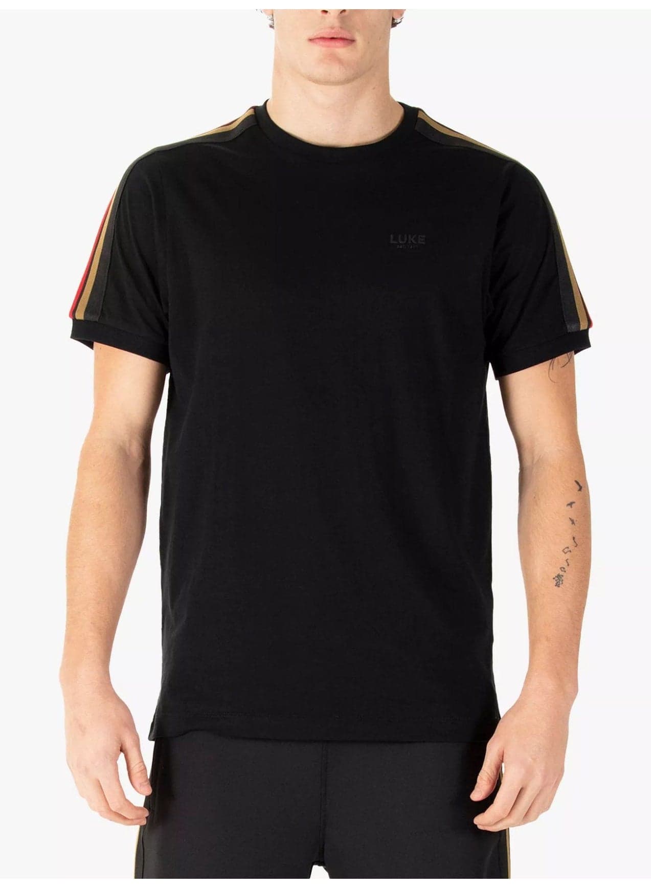 Wistmans Black Colour Block T-Shirt