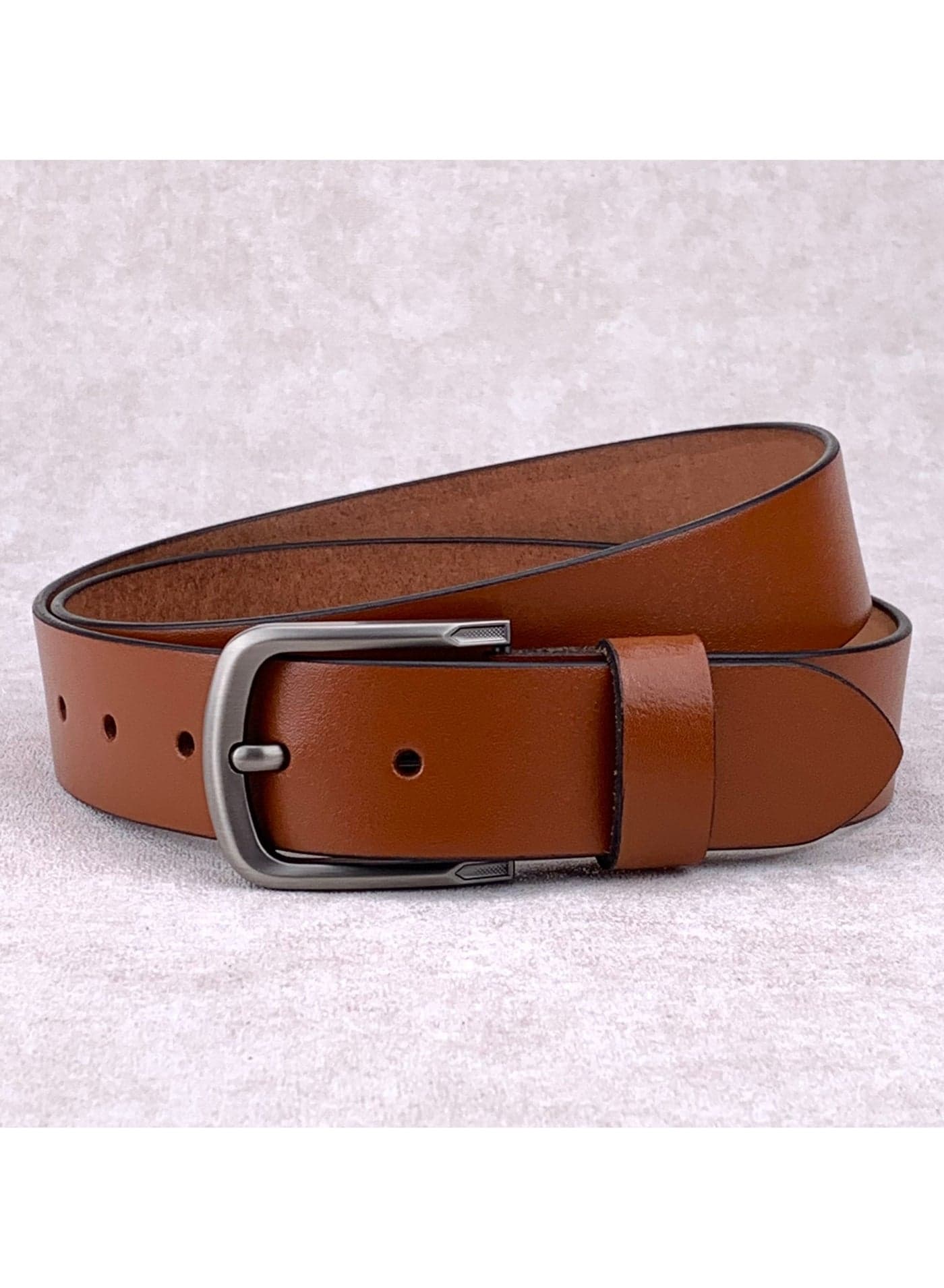 Force Genuine Leather Belt Men - Semi-Casual Men's Belt & Party Wear Belt, Casual Outfits, Gifts - Black & Brown Men’s Leather Belt for Men