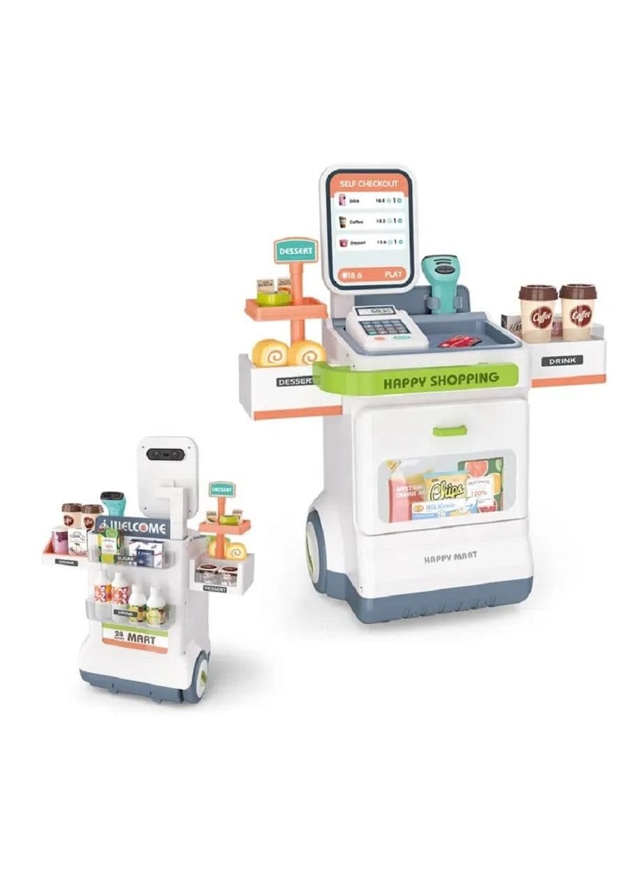 Children's Kids 47 pcs Supermarket Set with Cash Register