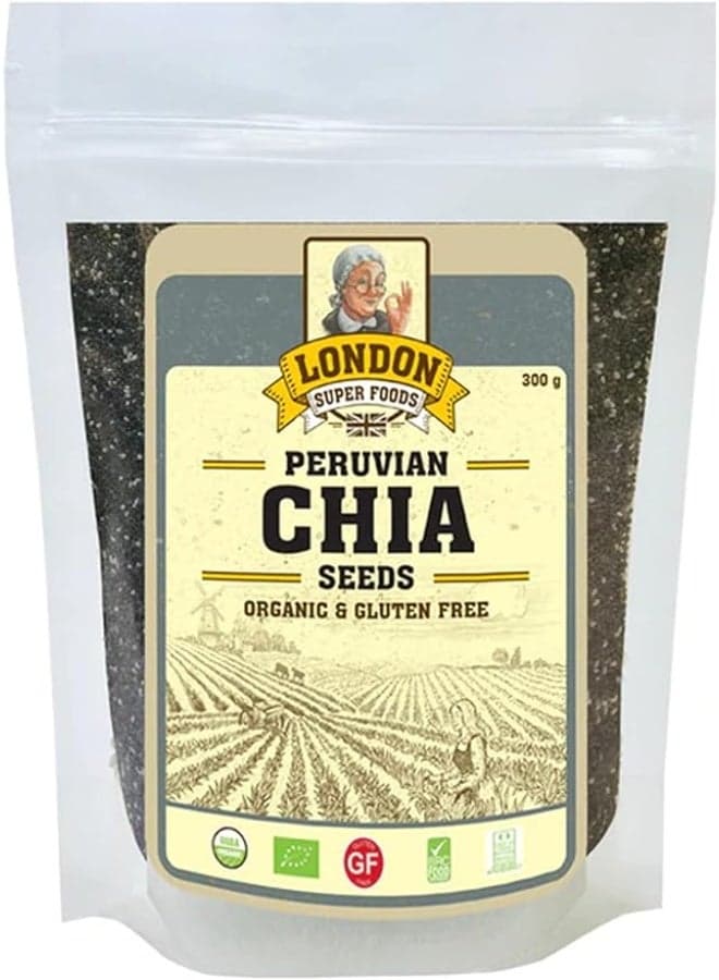 LSF PERUVIAN ORGANIC CHIA SEEDS GLUTEN FREE 300GM