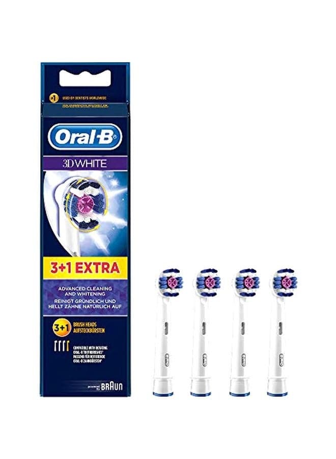 Oral-B Pro Sensitive Clean Electric Toothbrush Head, X-Shaped & Extra Soft Bristles for Gentle Brushing & Plaque Removal, Pack of 4 Toothbrush Heads, White (Packing May Vary)