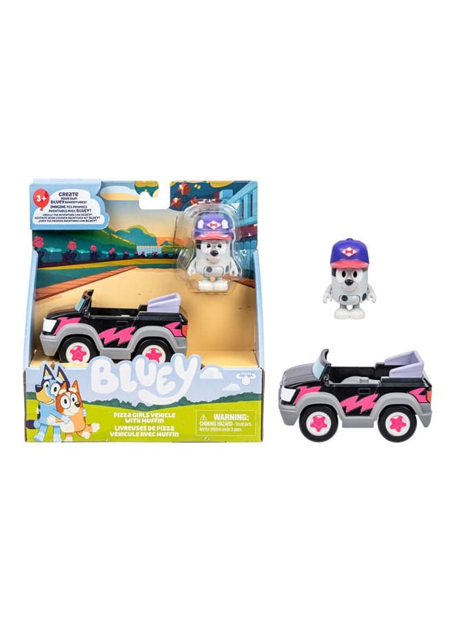 Bluey S13 Basic Vehicle Pizza Girls & Muffin