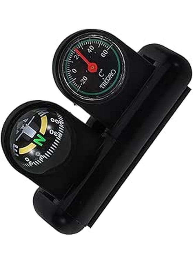 Rotatable Car Compass Thermometer Dashboard Mount Direction Indicator Ball Easy Install
