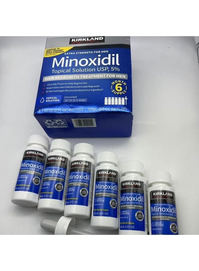 6-Piece Minoxidil Hair Regrowth Treatment