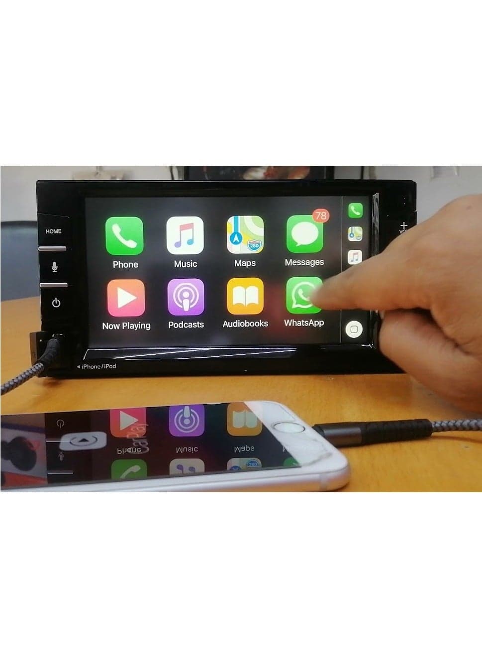 Nissan Super Safari Y61 VTC Original Car Stereo Support Apple Carplay GCC Radio USB Video Playback Touch Screen Night View Rear Camera Included