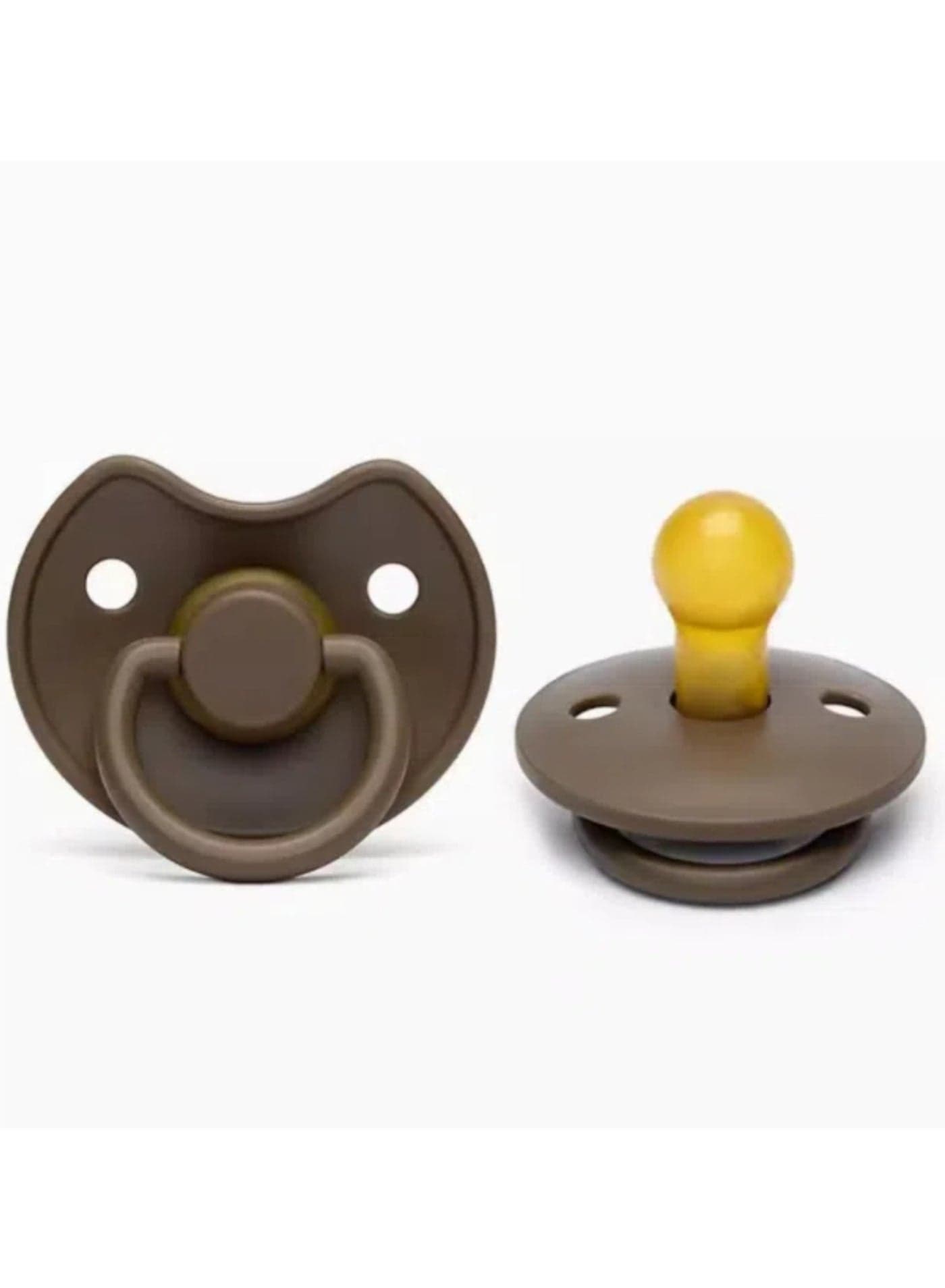 Baby Pacifiers | 1-Pack Soothers | BPA-Free Natural Latex Food Grade | Super Soft Bite Resistance | Sleep Anti-Flatulence | Baby Teething Toy | Brown