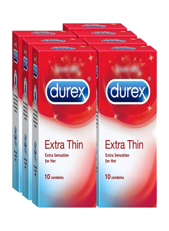 Extra Thin Condoms - 10 Count (Pack of 7)