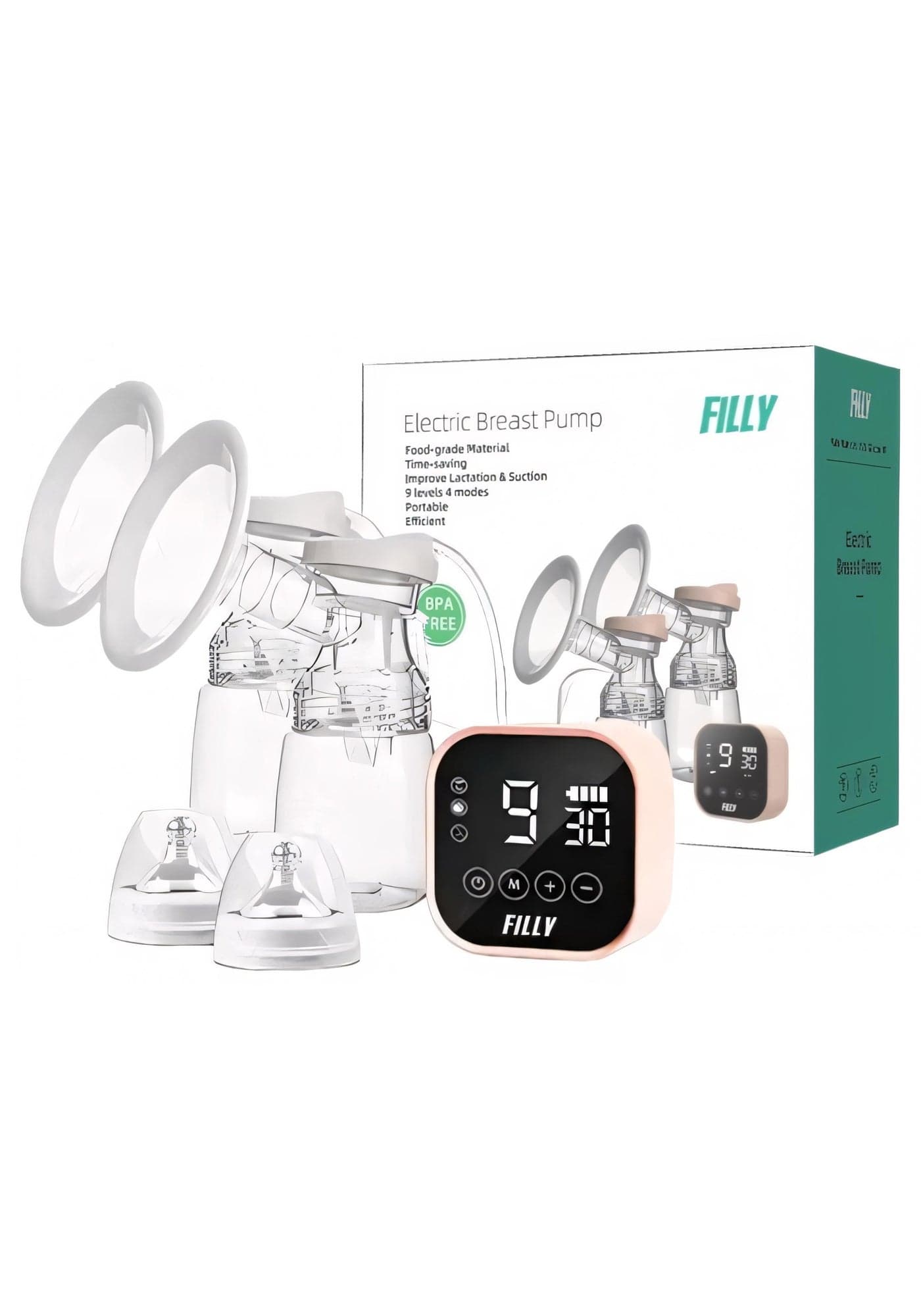 Electric Double Breast Pump with Lactation Function Wearable Hands Free Electric Automatic Breastfeeding Breast Pump
