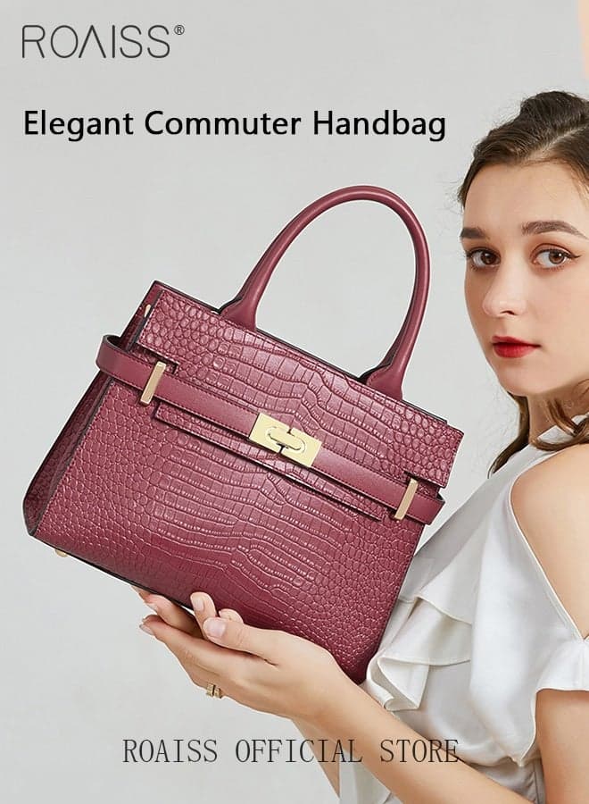 High-End Texture Elegant Handbags for Women Large Capacity Ladies Stylish Shoulder Crossbody Bags with Gift Bag Gifts for Mom Wife Bridal Suitable for Birthday Gift Wedding or Ramadan