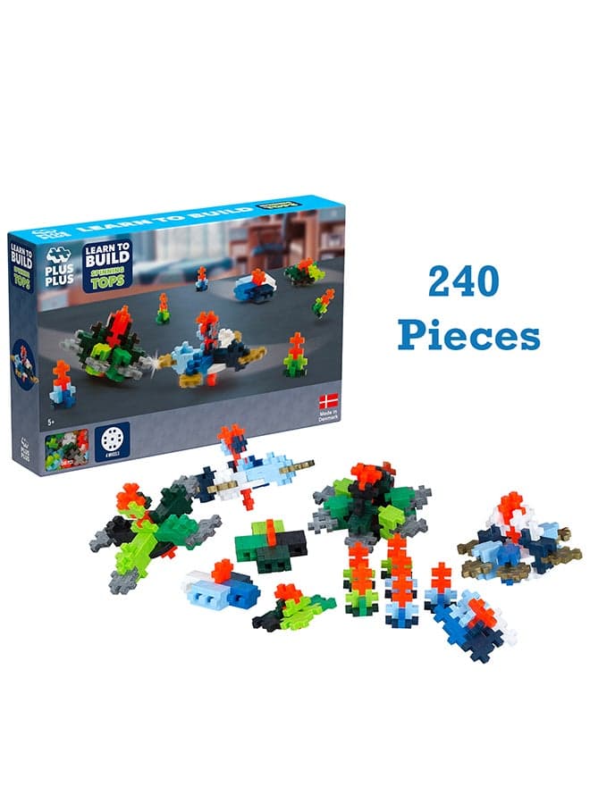 Spinning Top Creative Building Blocks Set, Spinning Tops, Ingenious Construction Toy, 200 Pieces