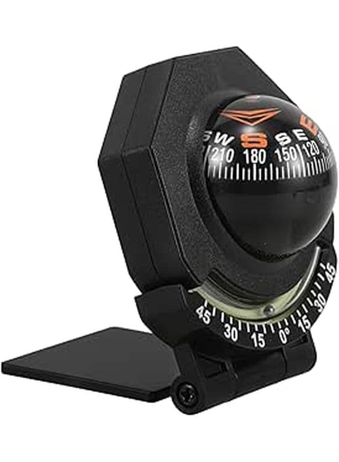 Luminous Car Dashboard Compass Ball With Adjustable Mount For Marine Navigation