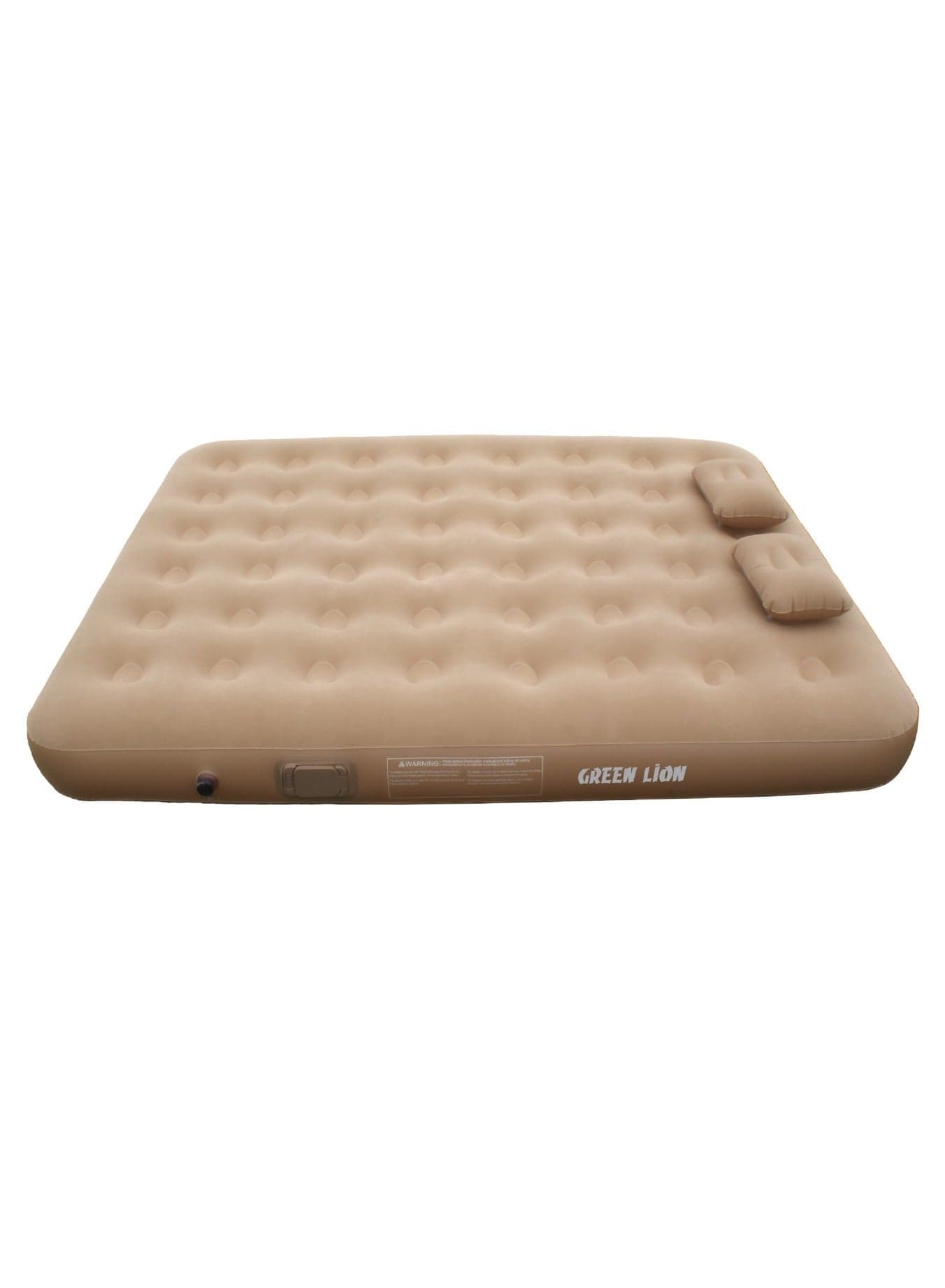 Automatic Inflatable Mattress with Built-in Air Pump and Double Pillows /Camping Bed Sleeping Mat / Skin Friendly Fabric / Easy to Store / Camping / Travel / Road Trips/Outdoor Adventures /Sleepovers/ Guest Bed- Beige