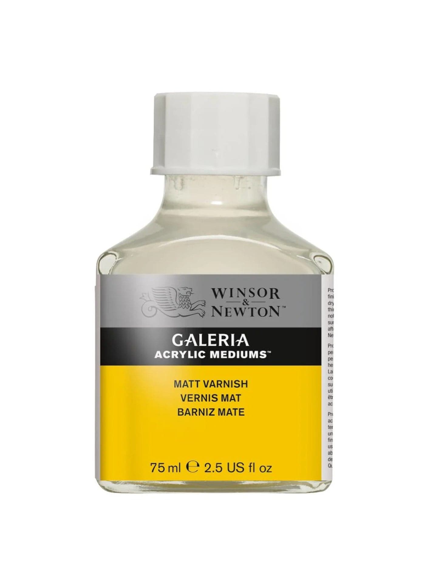 Galeria Matt Varnish For Acrylic Mediums 75ml Content