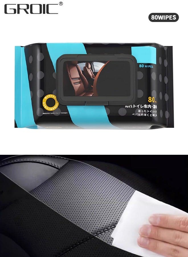 Microfiber Car Cleaning Cloth Automotive Interior Cleaning Wipes Vehicle Wet Wipes,Automobile Leather Quick Decontamination Nursing Supplies Automobile Cleaning Tool