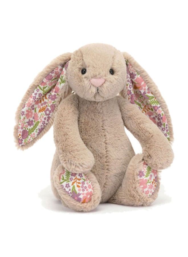 Blossom Beige Bunny 'Petal' Plush – Soft Stuffed Toy with Cordy Legs, Cute Valentine’s Gift for Kids & Adults, Collectible Jellycat, 23 cm