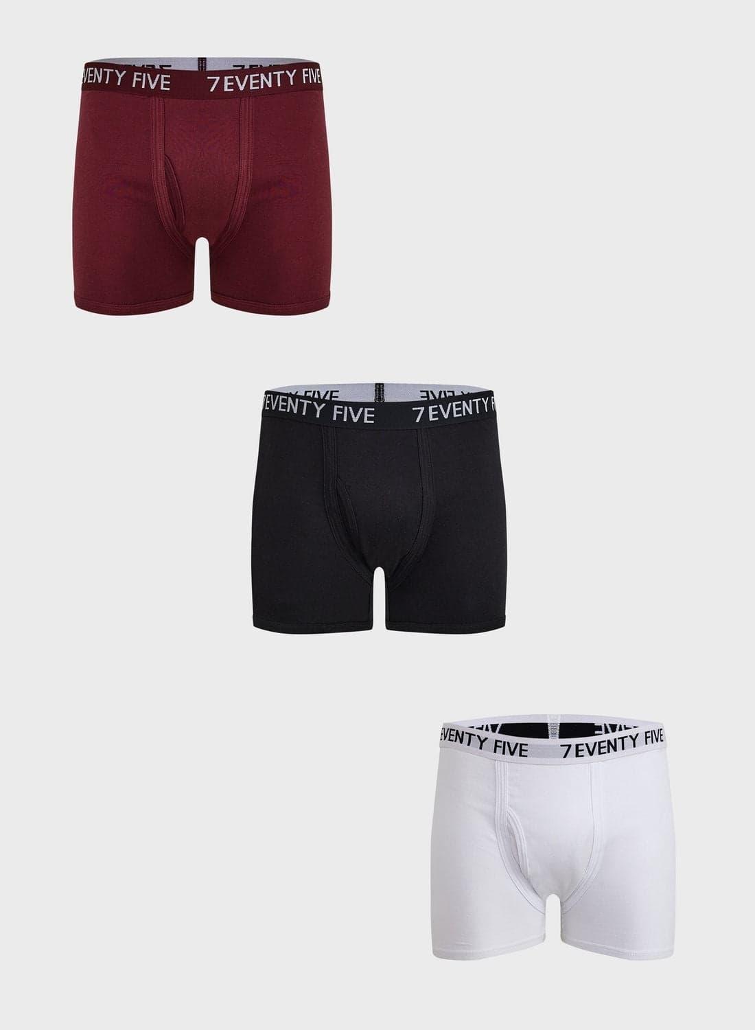 3 Pack Waist Band Trunks With Antibacterial Finish