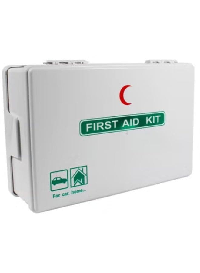 First Aid Kit ABS Plastic With Wall Mounted Bracket, Can Be Use for 15 To 20 People work space, For Car,Small Office,warehouse. First Aid Box