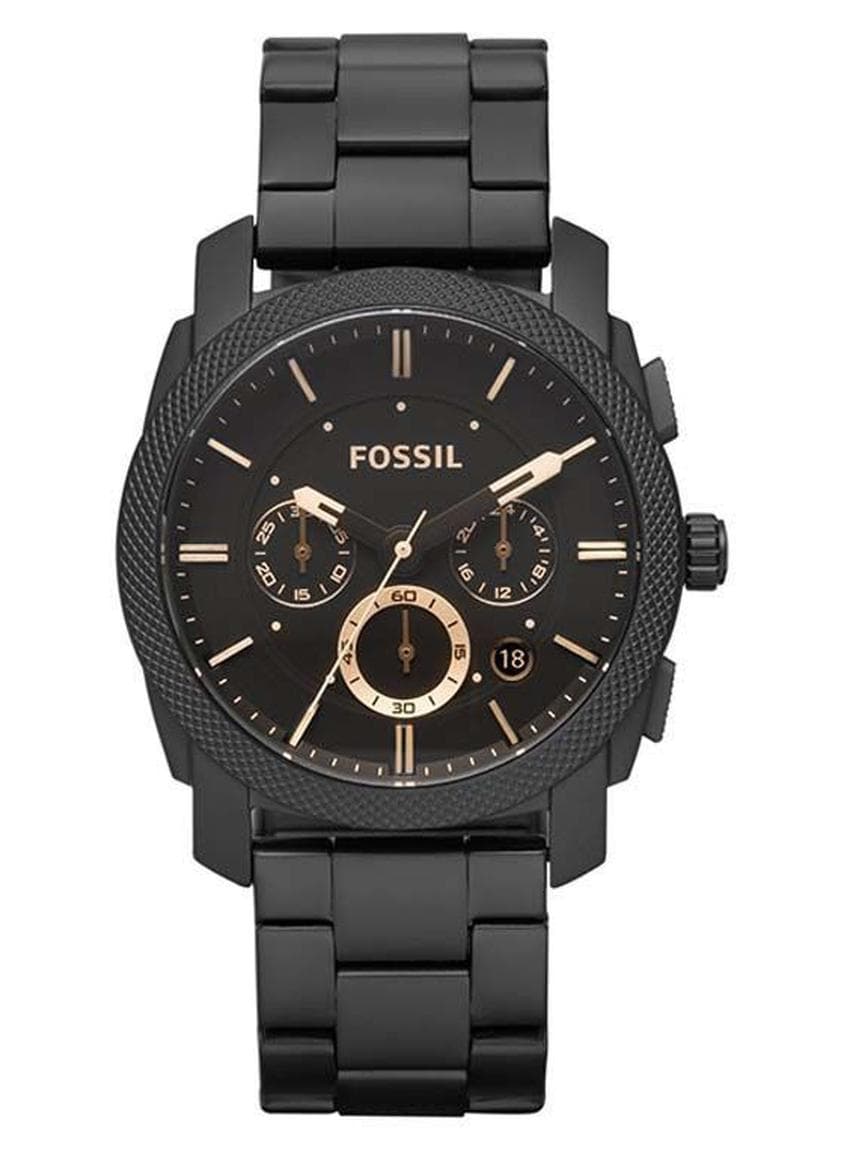 Men Stainless Steel Analog Watch FS4682 - 42 mm - Black
