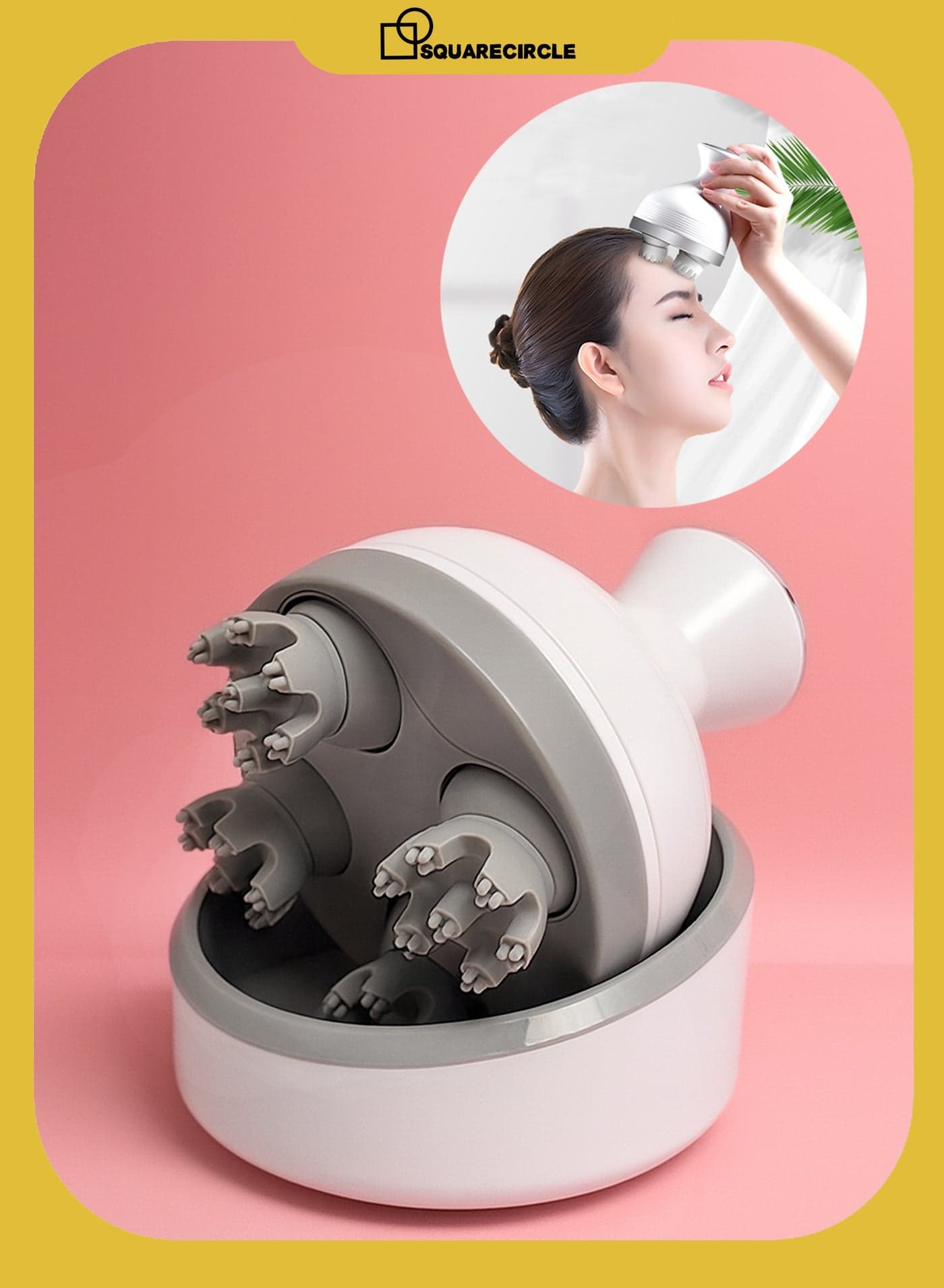 Portable Head Massager, Handheld Cordless Electric Hair Scalp Massage hine,for Relaxing Neck Arm Leg Scalp Face Improve Blood Circulation