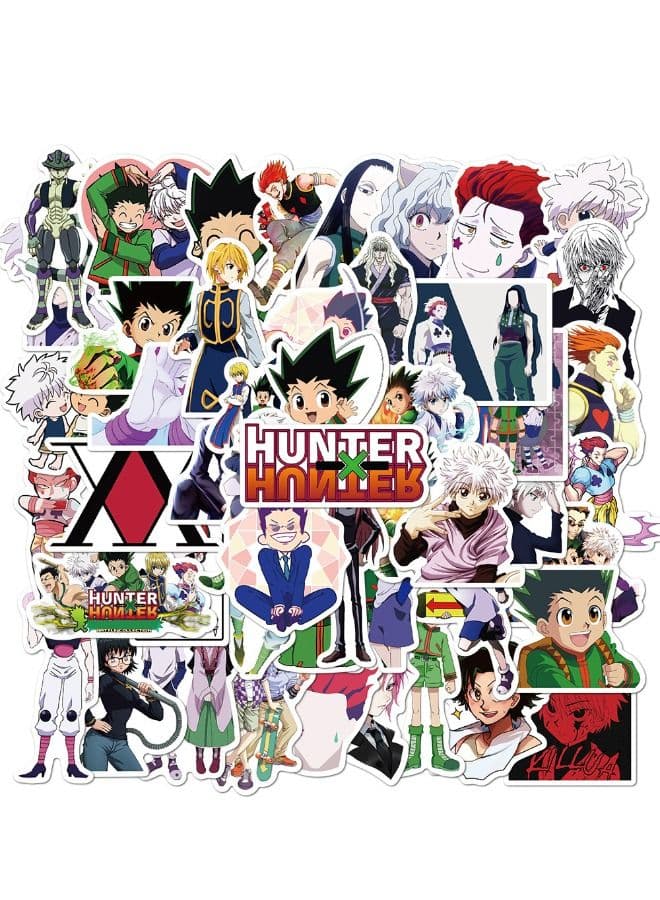 50-Piece Anime Hunter X Hunter Cartoon Waterproof Sticker Set