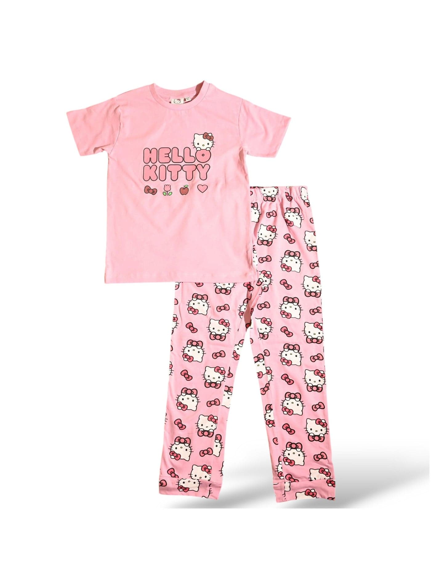 HELLO KITTY GIRL SHORTSLEEVE PAJAMA SETS