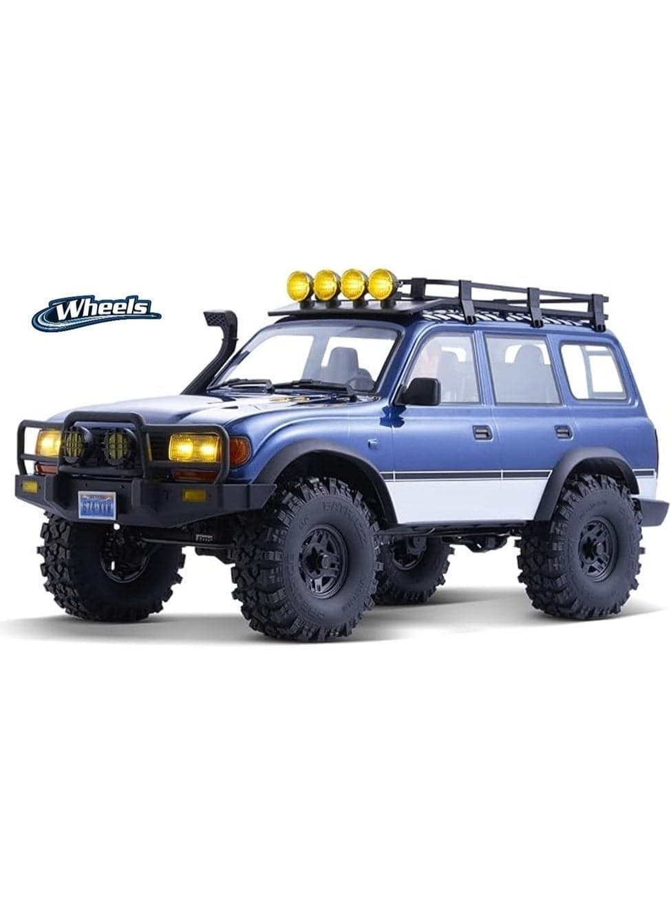 JXC LC80 RC Rock Crawler 1/12 Scale 4x4 Remote Control Off-Road Truck - Officially Licensed, Metal Body, 2-Speed Transmission, LED Lights, 2.4GHz, Blue