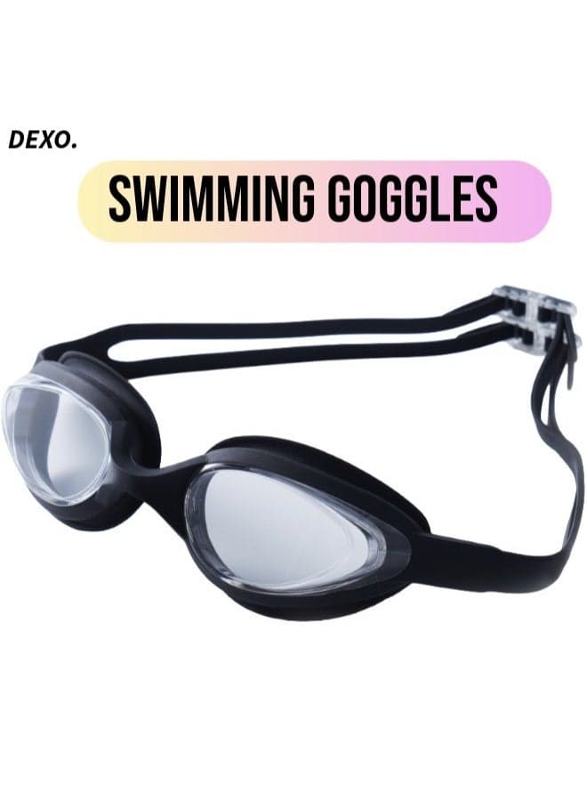 Junior 2.0 Swimming Goggles – Anti-Fog, Leakproof Silicone, Adjustable Strap, Kids Swim Goggles for Boys & Girls (Cobalt/Black)