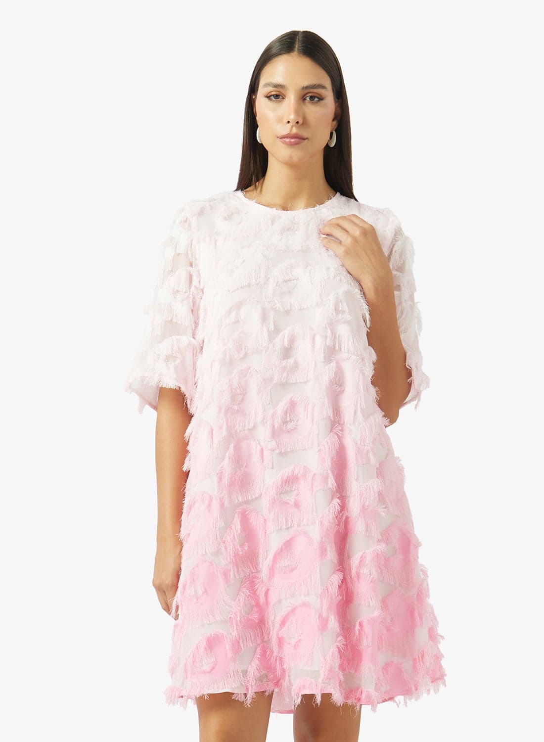 PANILLA OMBRE Floral Mini Dress